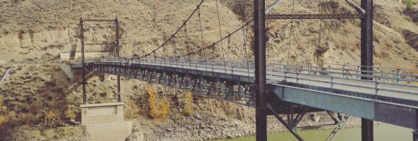 Bridge over Fraser River at Gang Ranch